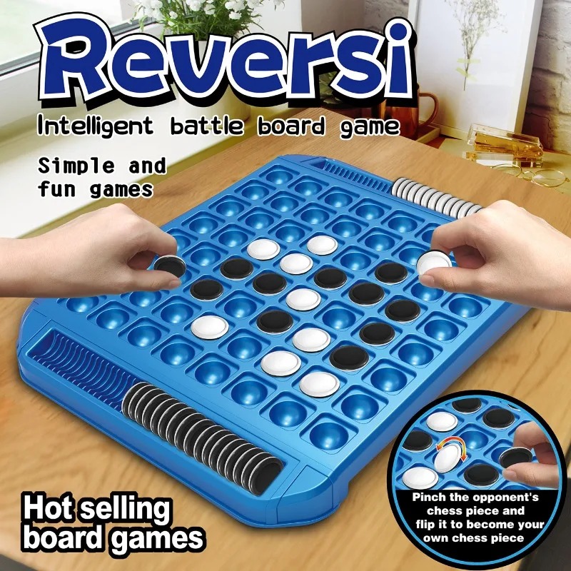 Board Game For 3 Players - Permainan Strategi Papan Balik Dua Sisi