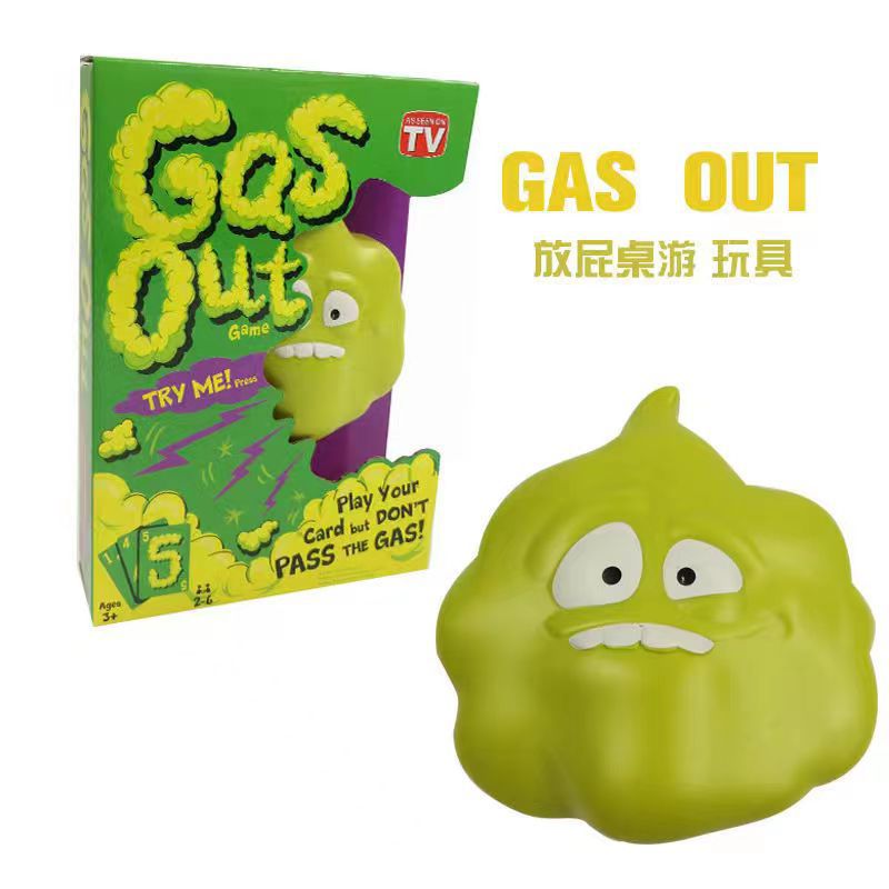 Board Game For 3 Players - Gas Out Family Party Game Playing