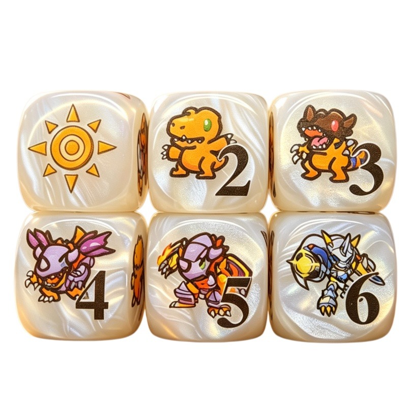 Game Token Counter - 2 Buah/Set Digimon DTCG Omnimon Agumon