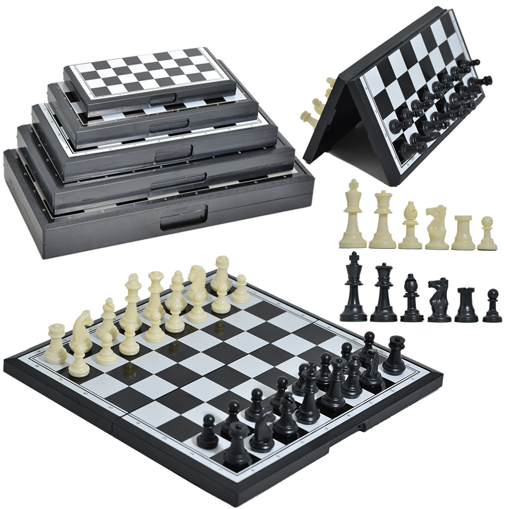Board Game Yearbook - Papan Catur Magnetik Lipat Portabel Permainan