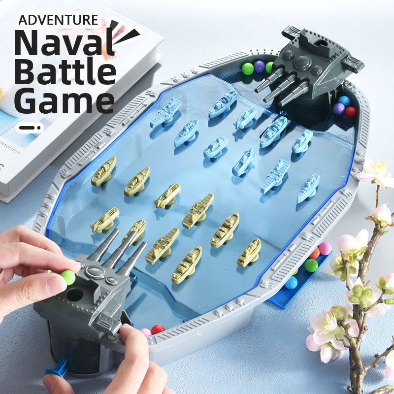 Board Game For 3 Players - Permainan Papan Tembak Marmer Klasik Navy