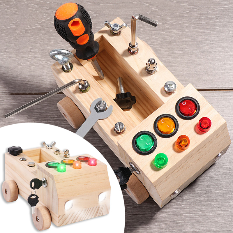 Board Game For 6 Years Old - Mainan Sensorik Papan Sibuk Montessori Kayu