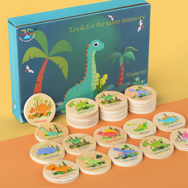Board Game Idea - Permainan Memori Mainan Pencocokan Dinosaurus Permainan