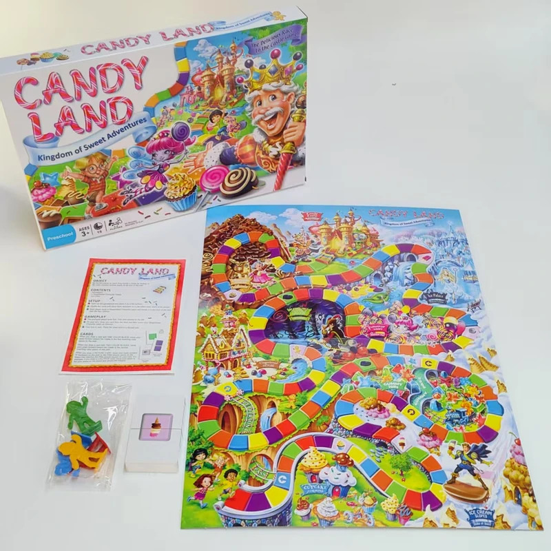 Board Game For 3 Players - Candy Sweet Adventure Board Game, Permainan