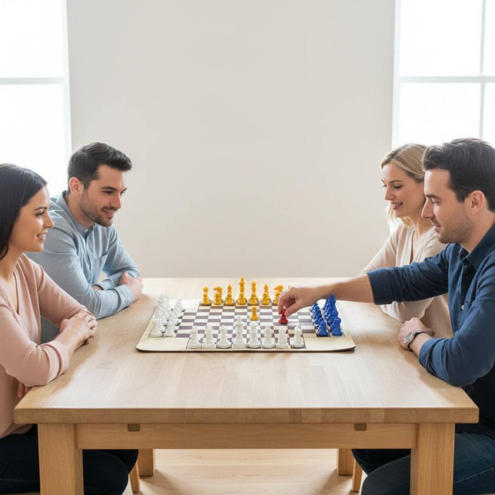 Set Catur Empat Pemain Multiwa - Board Game For 3 Players ulasan dan harga
