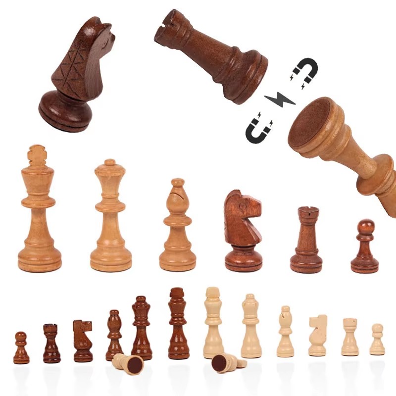 Set Catur lipat kayu magnetik, - Board Game Yearbook ulasan dan harga