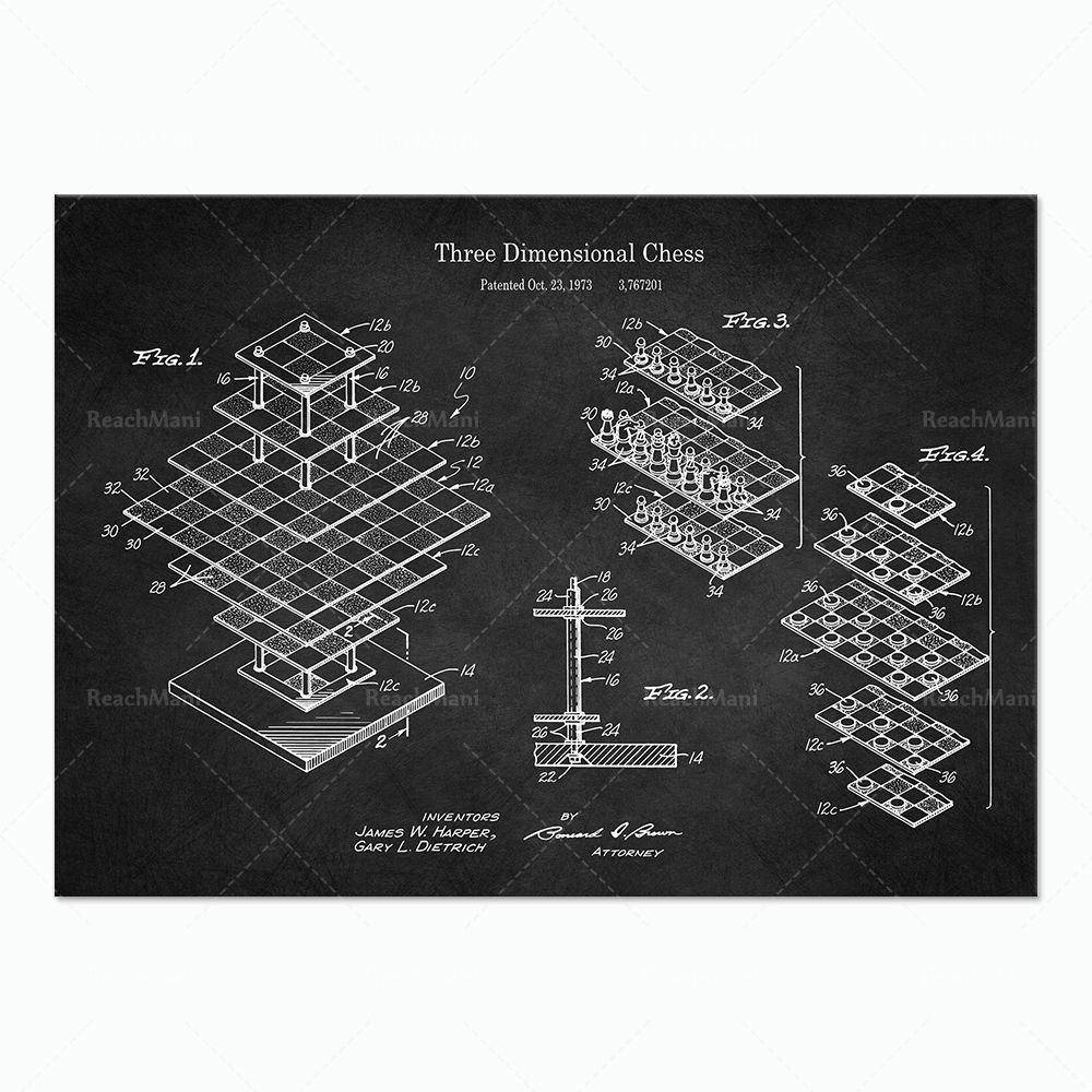 Catur 3 Pemain, Poster Cetak P - Board Game For 3 Players ulasan dan harga