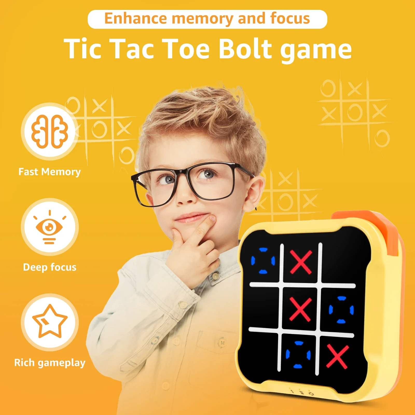 3in1 Elektronik TIC-TAC-TOE Ba - Board Game For 3 Players ulasan dan harga