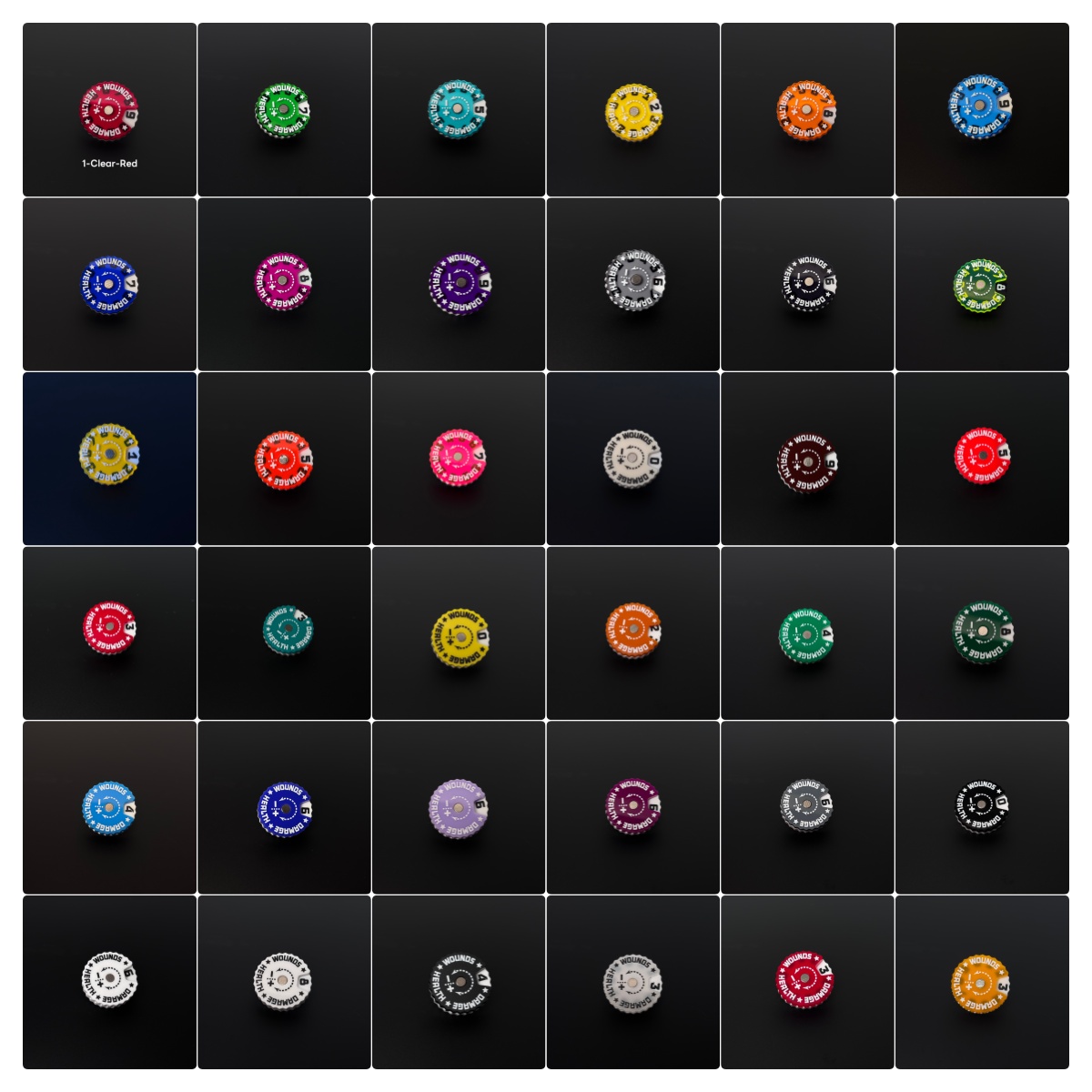 25x25x6mm pelacak luka pelacak - Game Token Counter ulasan dan harga